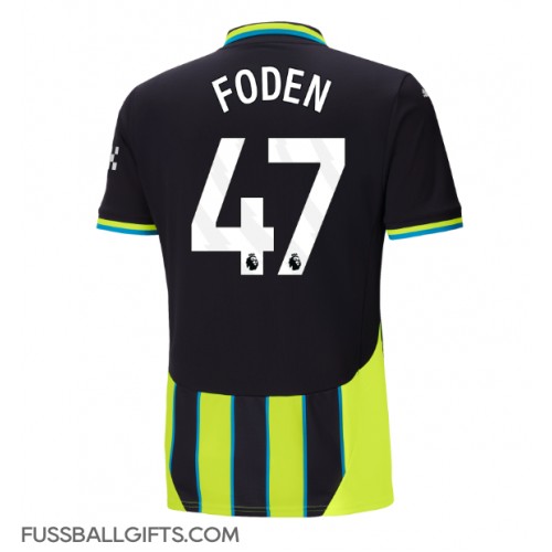 Manchester City Phil Foden #47 Fußballbekleidung Auswärtstrikot 2024-25 Kurzarm